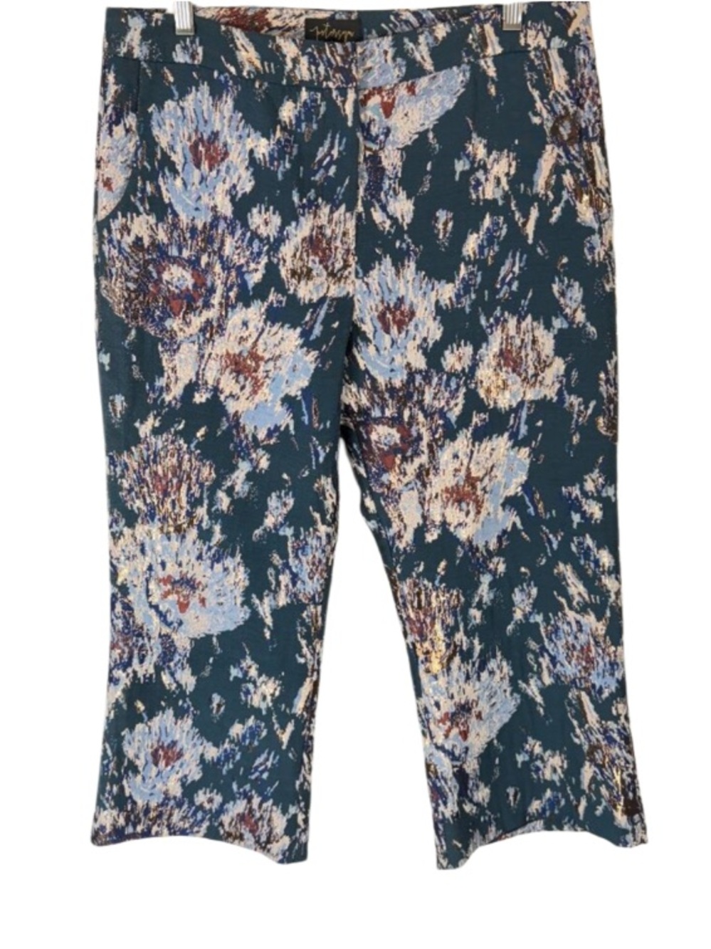 NWT Anthropologie | Emma Jacquard Cropped Trousers